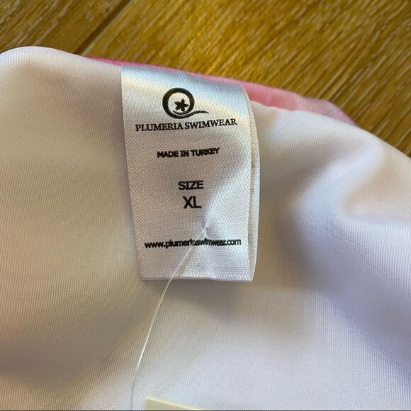 NWT-PLUMERIA Tie Dye/Unicorn “Ariel” High Cut Leg Light Padding Top Bikini - Picture 12 of 13